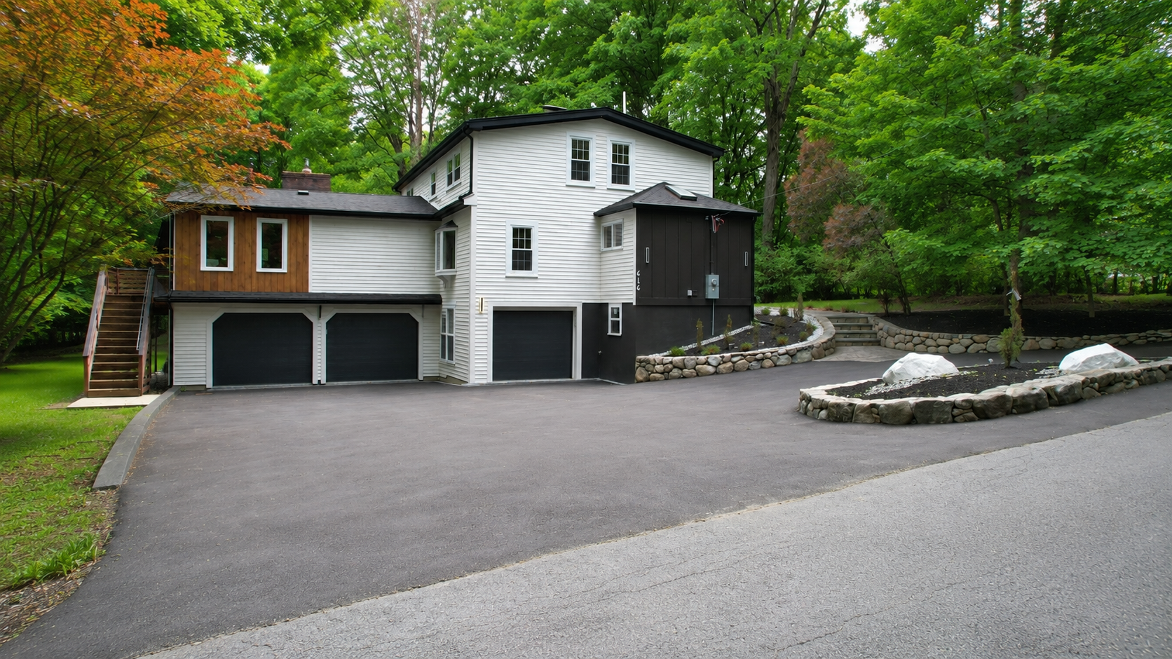 Framingham renovated exterior and driveway
