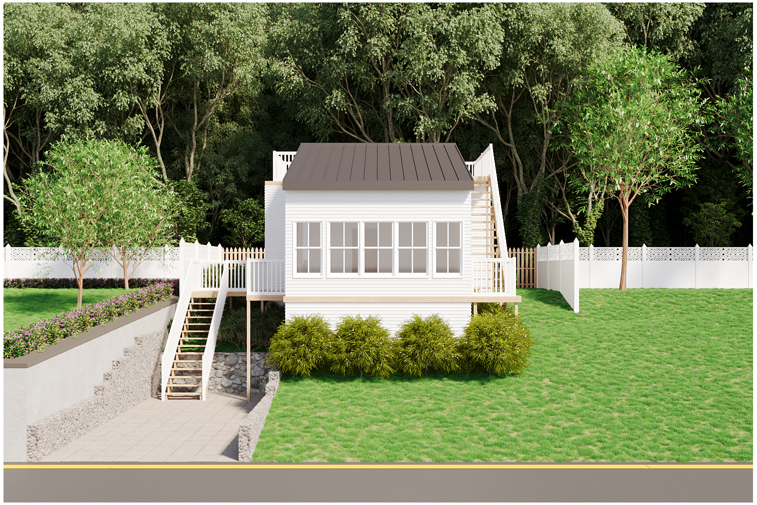Front rendering of Carver pre-construction property