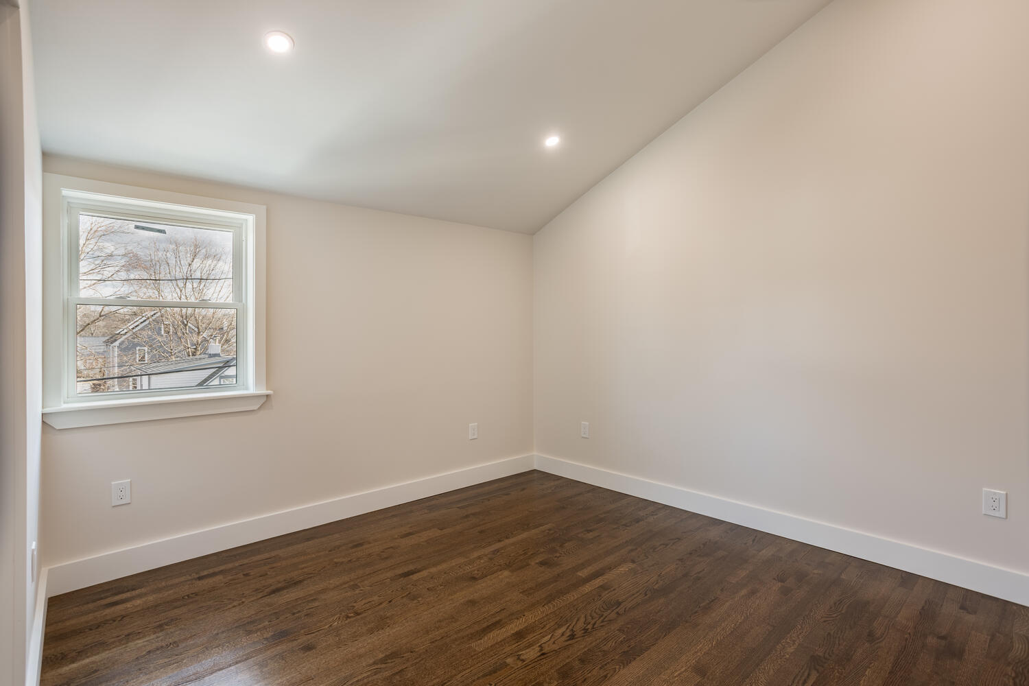 Dedham finished room with new trim and flooring