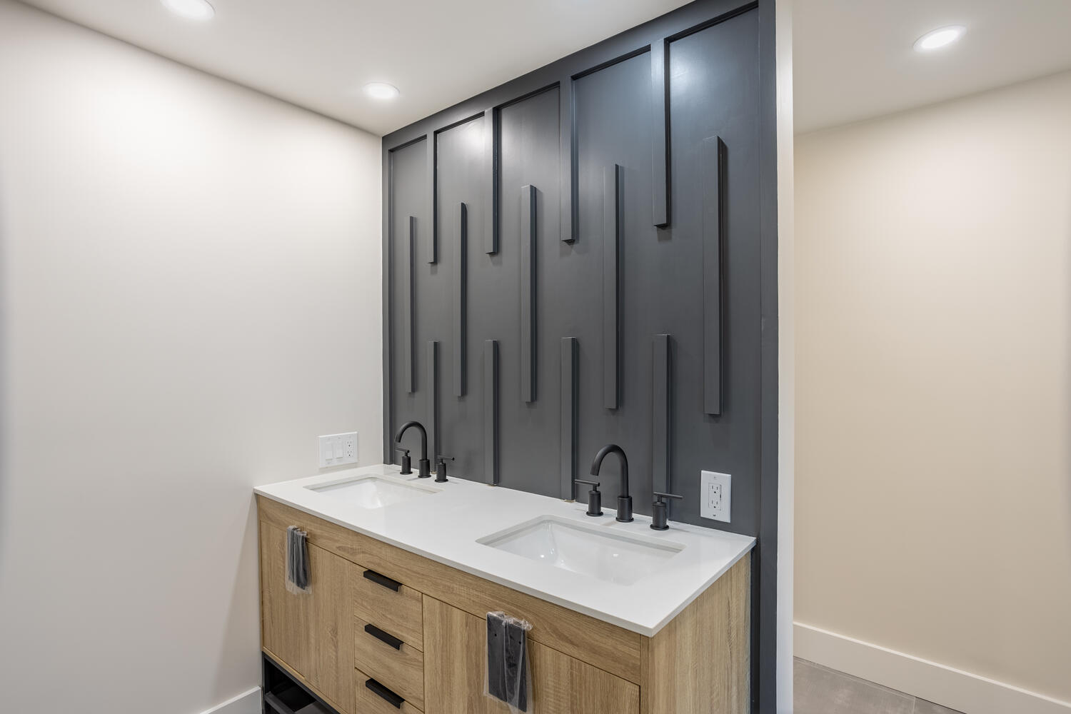 Dedham shower and bathroom finish