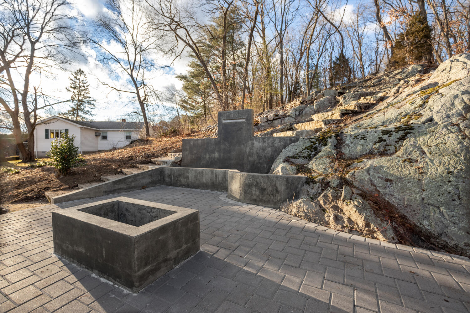 Dedham backyard and exterior renovation