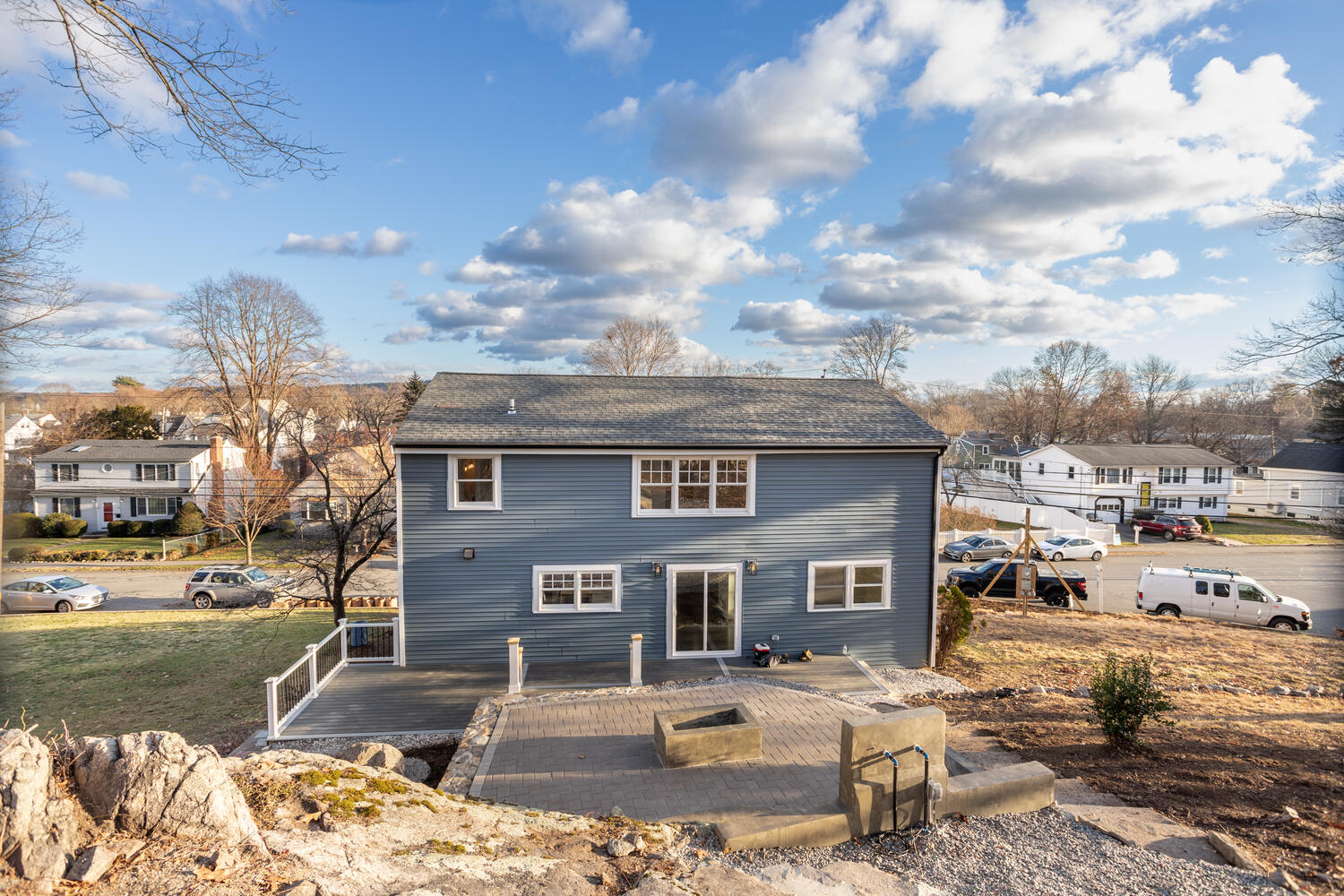 Dedham backyard exterior