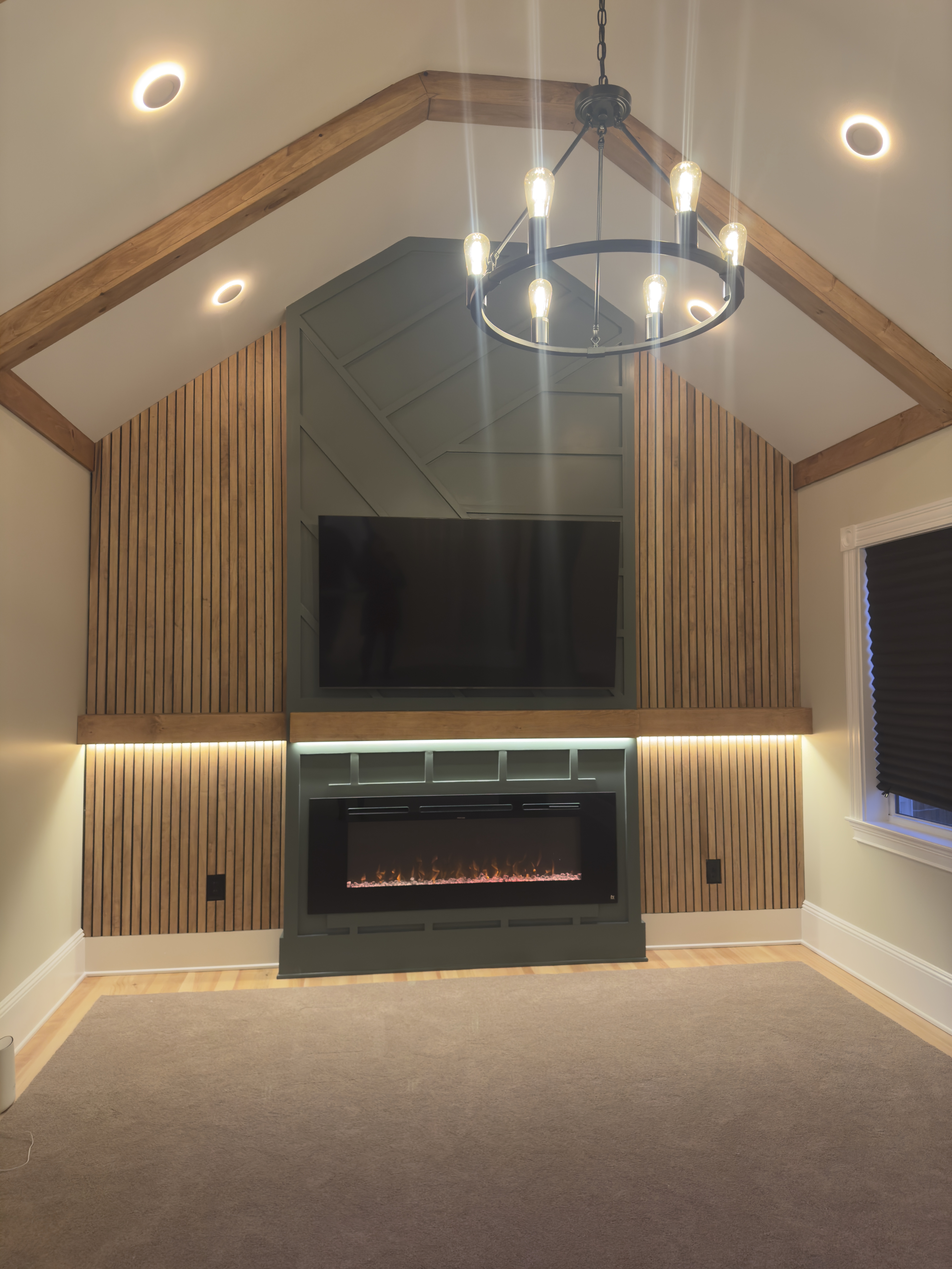Milton finished primary suite feature wall cover