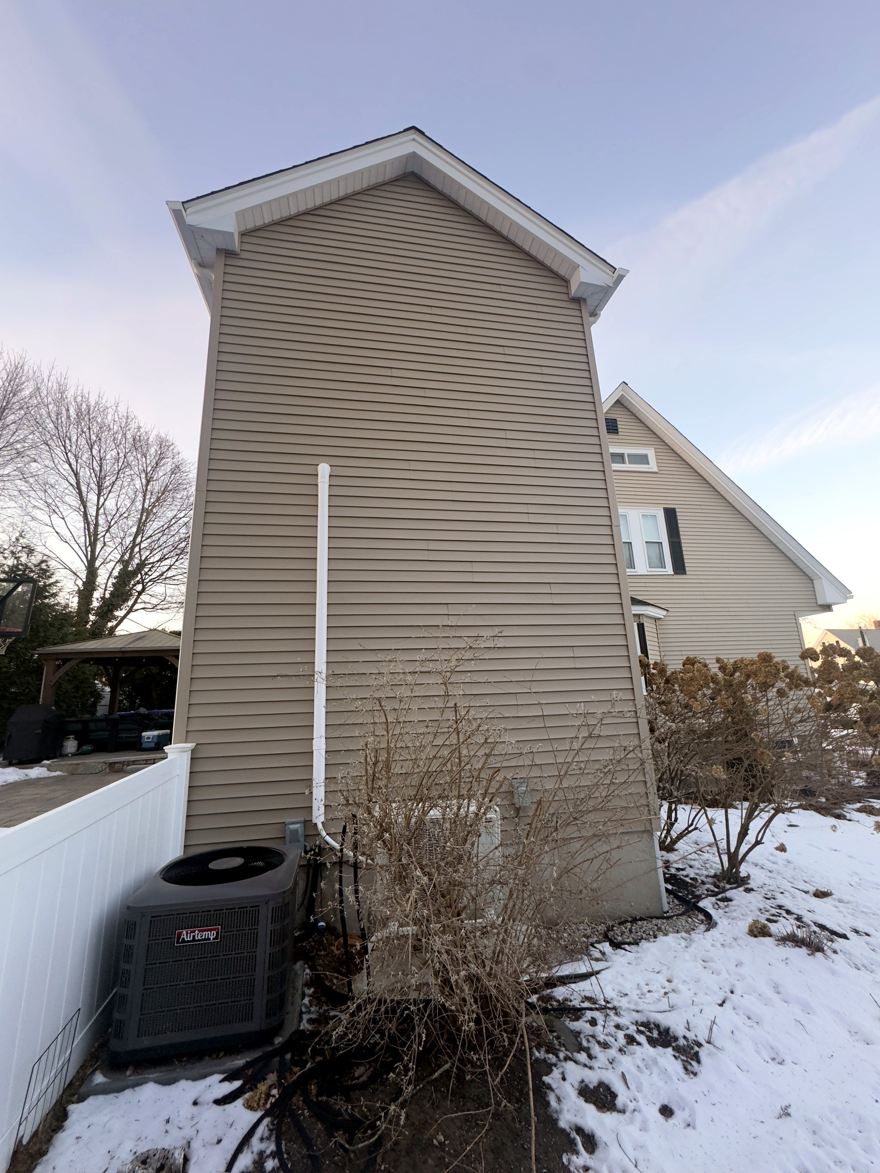 Milton completed exterior side view