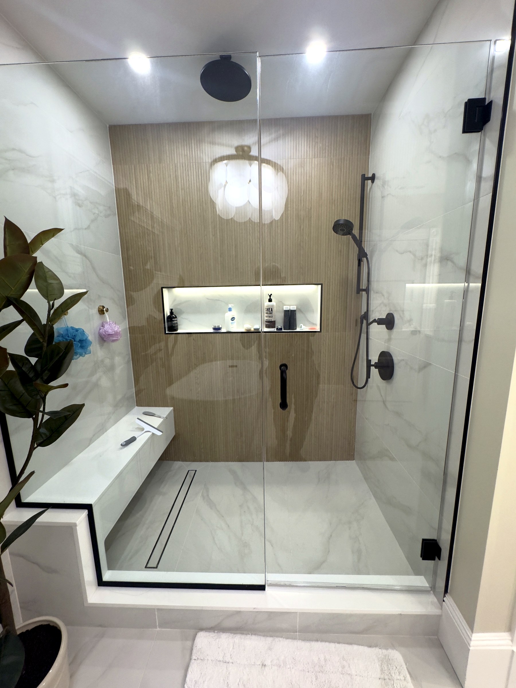 Milton finished shower detail